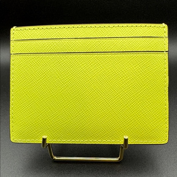 Kate Spade Madison Saffiano Leather Card Holder in Lime Lush NWT - Picture 2 of 3